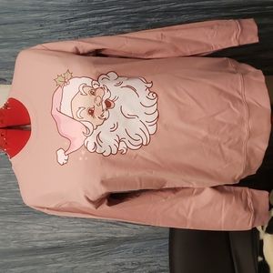 NWOT Pink Santa Sweatshirt 🎅 💗